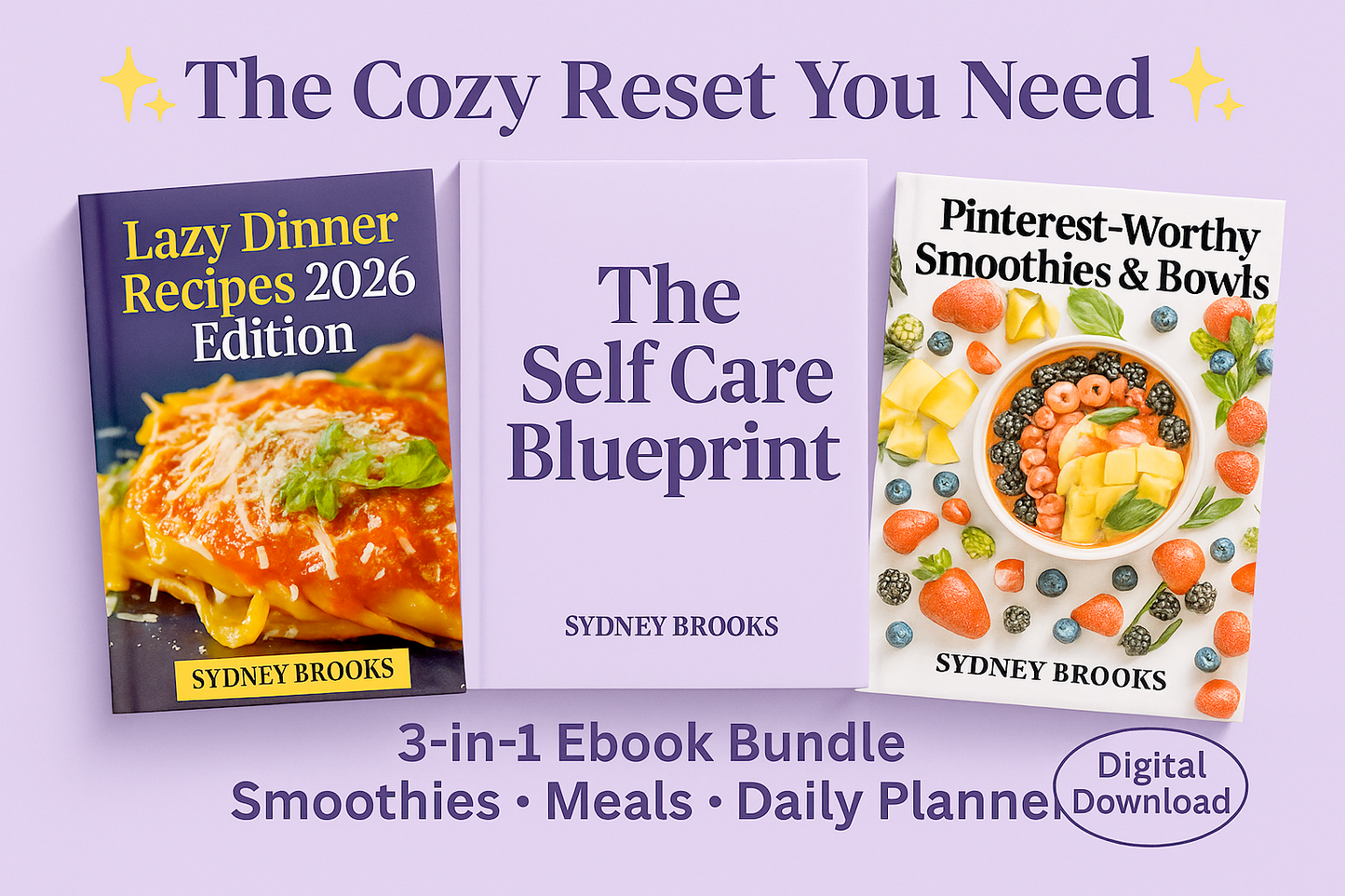 The Cozy Reset 3-in-1 Bundle | Smoothies, Meals & Daily Planner (Digital Download)
